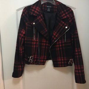 Red/Black Adjustable Fleece Jacket